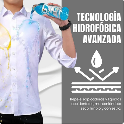 CAMISA HIDROFOBICA ANTI-MANCHAS