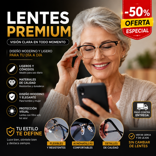 LENTES PROGRESIVOS MULTIFOCALES - COMPRA 1 Y RECIBE 1 GRATIS
