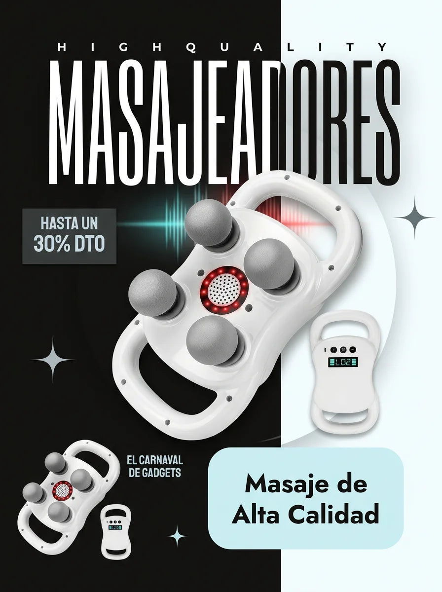 MASAJEADOR DE 4 CABEZALES
