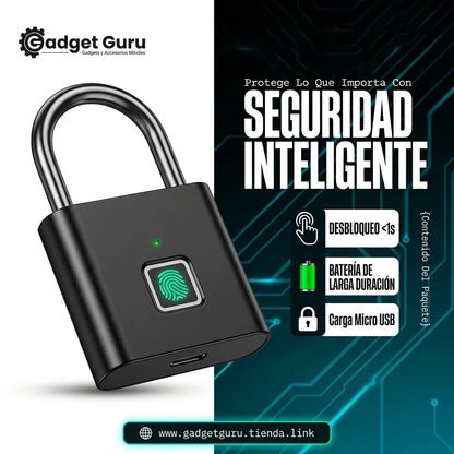 CANDADO CON HUELLA DIGITAL