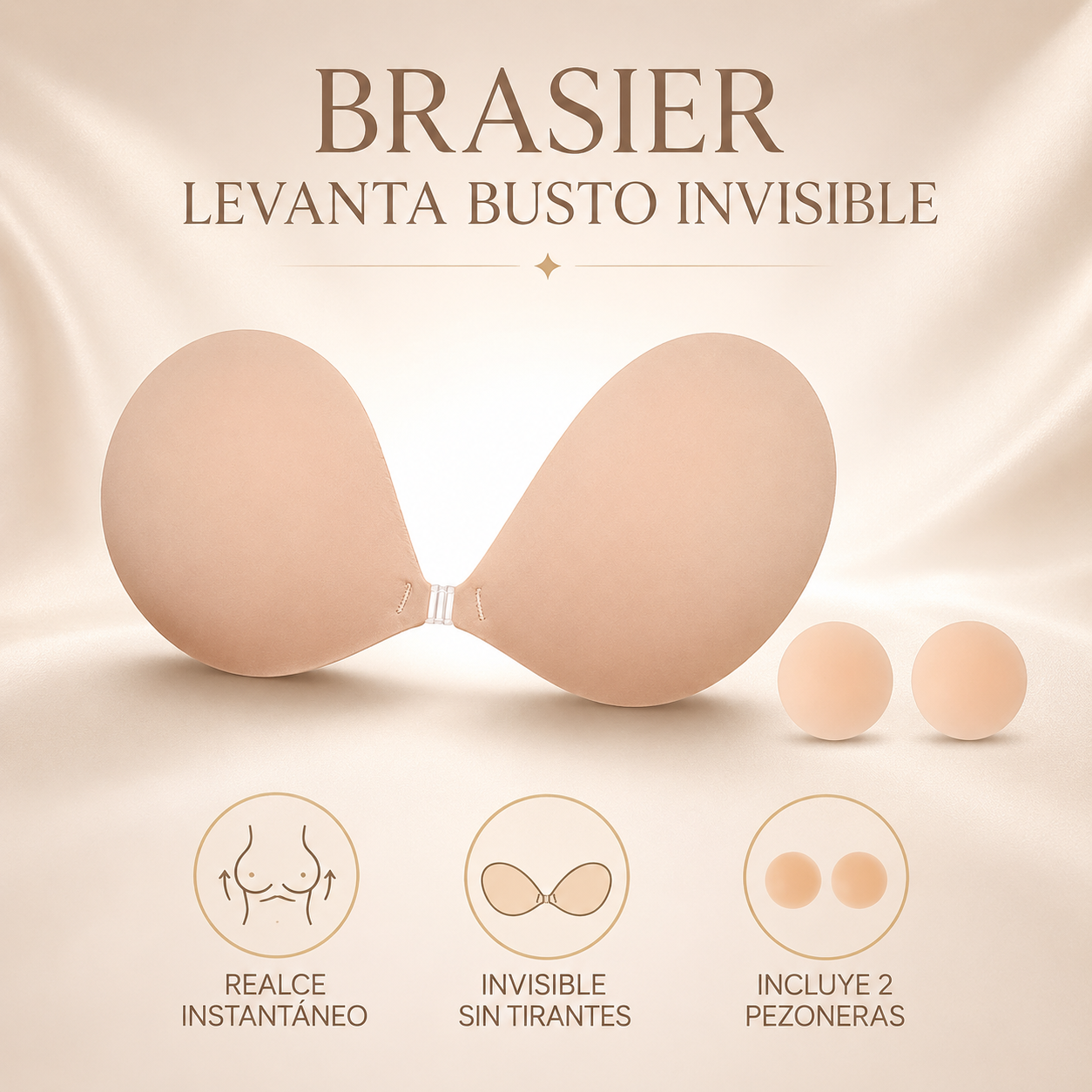BRASIER DE GOMA ( PUSH UP)