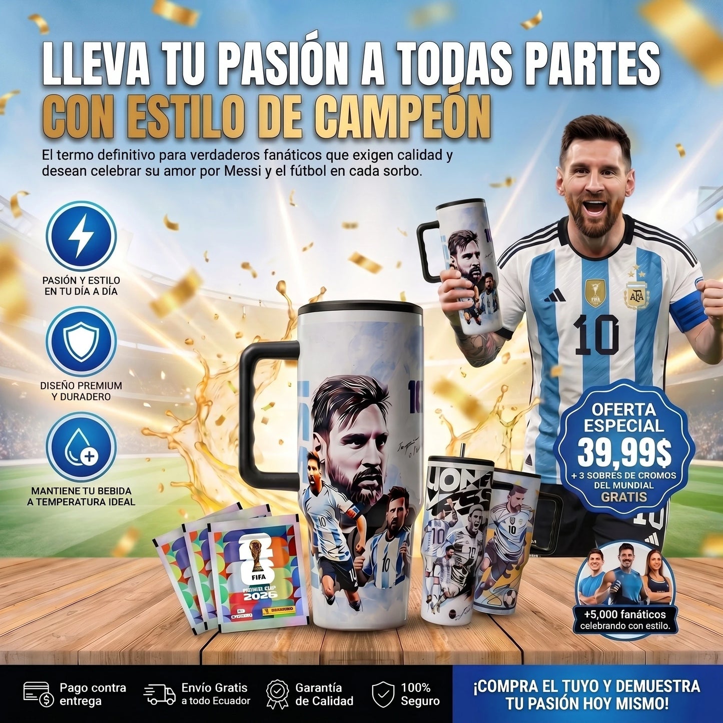 TERMO STNALEY EDICION LIMITADA MESSI