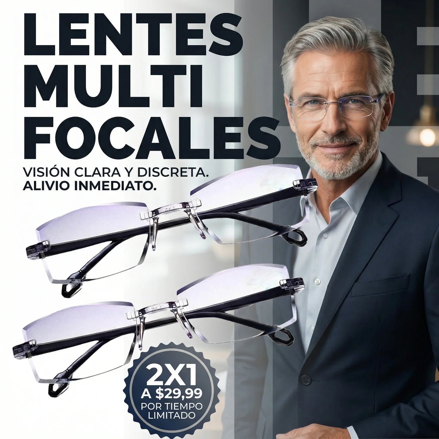 LENTES MULTIFOCALES 2X1 - $29,99