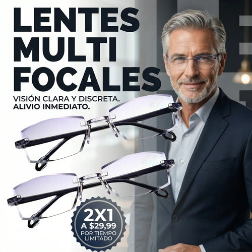 LENTES MULTIFOCALES 2X1 - $29,99